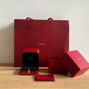 Cartier Red Jewelry Box Set
